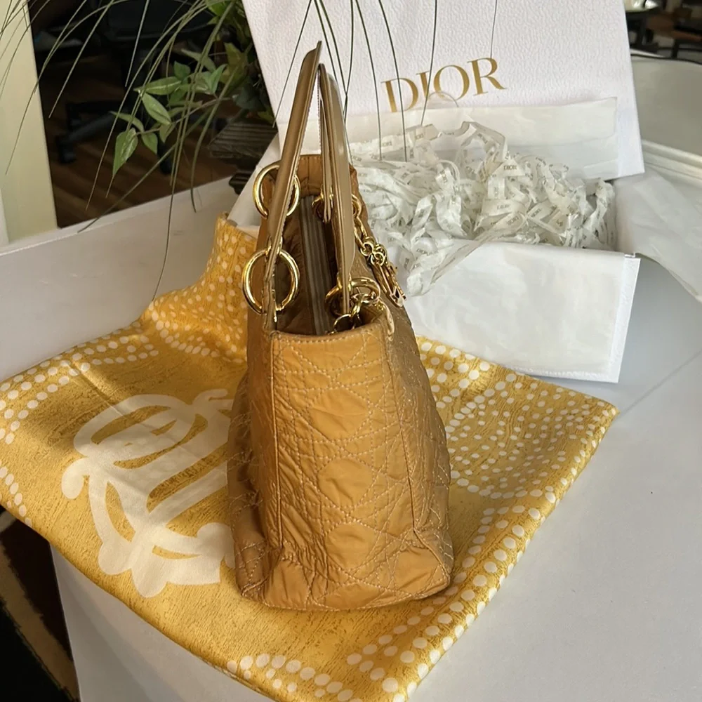 Christian Dior Lady Dior Canage Nylon Handbag - Beige - Picture 4 of 16